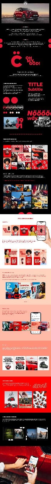 Campagne Citroen instagtam / edito